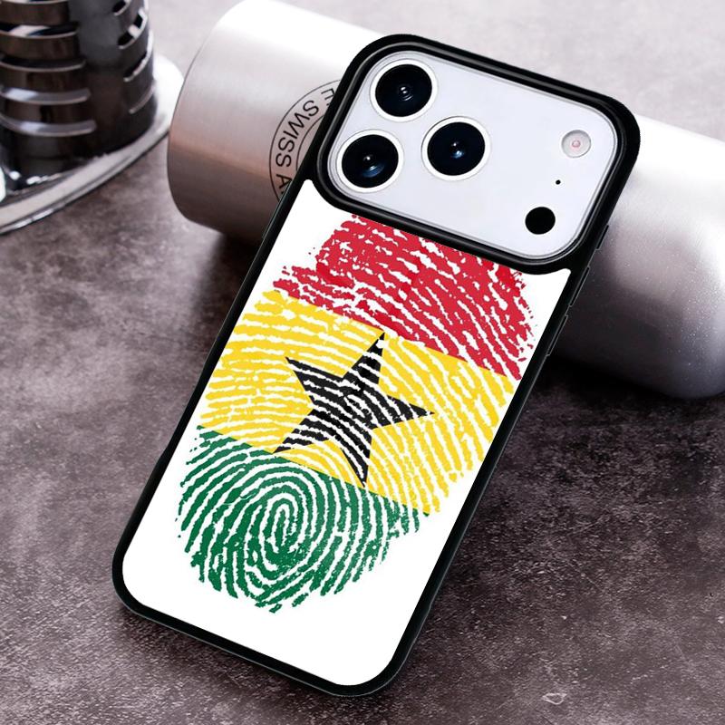 

Ghana Flag Phone Case for iPhone 17 16 15 Pro Max Air 14 13 12 11 Plus Shockproof Cover iPhone 16e