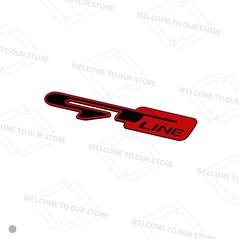 Comvhi1 GT Line Badge Auto Interior Metal Logo Emblem Car Steering Wheel Sticker For Kia Sorento Ceed Picanto Stinger Stonic K3 K7 K5 K9