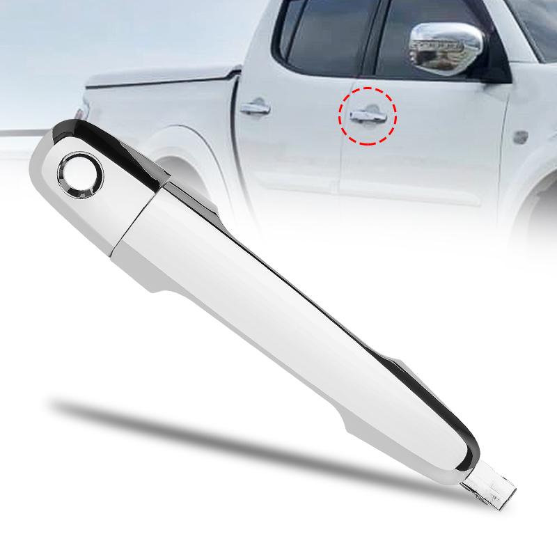 Chrome /Black Front Right Outer Door Handle For Mitsubishi Triton Ml Mn 2006 2007 2008 2009 2010 2011 2012 2013 2014 2015