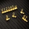 Cube Design 3D Price Tag Gold/Silver Combined Price Tag Changeable Digital Price Tag  Watch Shop