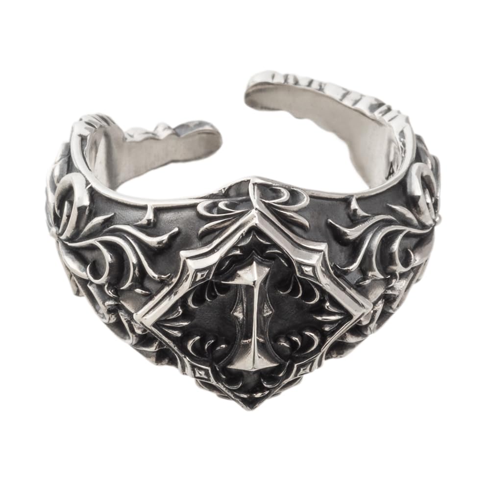 Artemis Kings Number One Free Size Silver Brand Silver 925 Ring, (AKR0073), Men's Accessory, Jewelry, Ring,