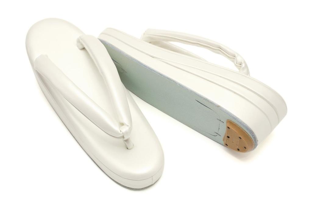 Soubien Zori Traditional Japanese Suitable for Formal Visiting Solid Color Size Pearl Pearl White [SOUBIEN] Women's Sandals, Plain, Simple,