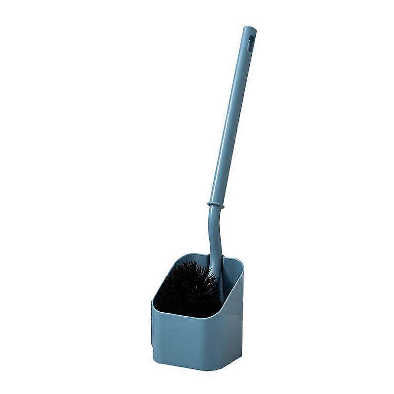 Toilet Brush No Dead Corner Soft Hair Long Handle Toilet Brush Toilet Supplies Blue Cleaning Brush Set,2024 Ping