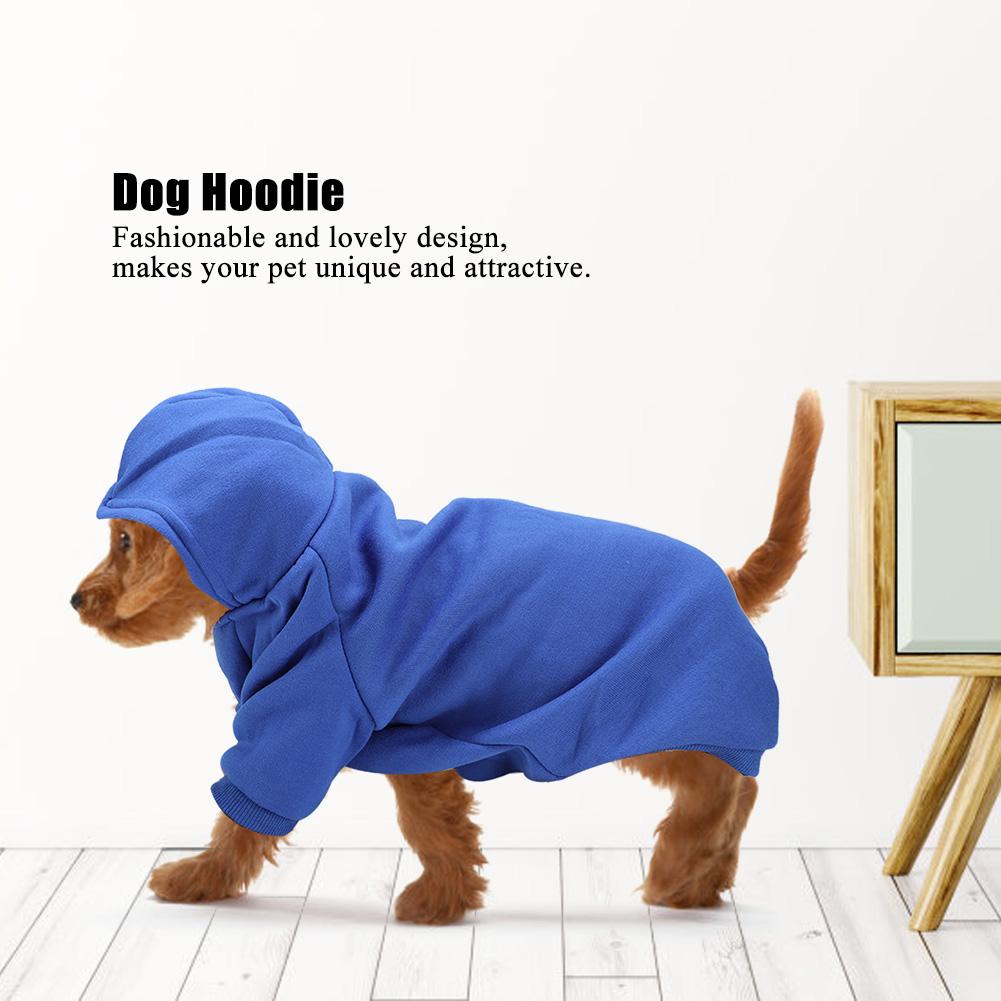 Dog Clothes Pet Sweatshirt Cute Polyester Pet Winter Warm Hoodie Sweatshirt Clothes Coat for Dogs Puppy Cats Dog Sweatshirt