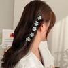 4Pcs Hair Pins Camellia Flower Shape Mini Gripper Side Bang Small Hair Claw Commuting Dating Dinner