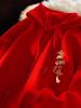 Men's Red Year of the Rat Fleece-Lined Hoodie: Thickened for Autumn/Winter 2026.