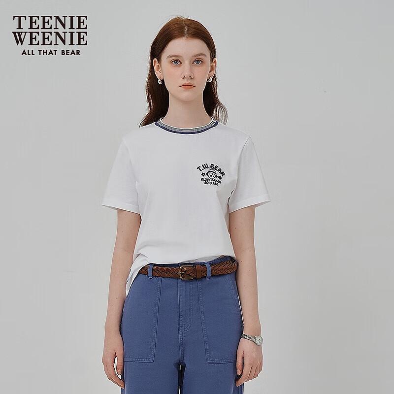 Teenie Weenie Women s Bear Contrast Short Sleeve T-shirt XS