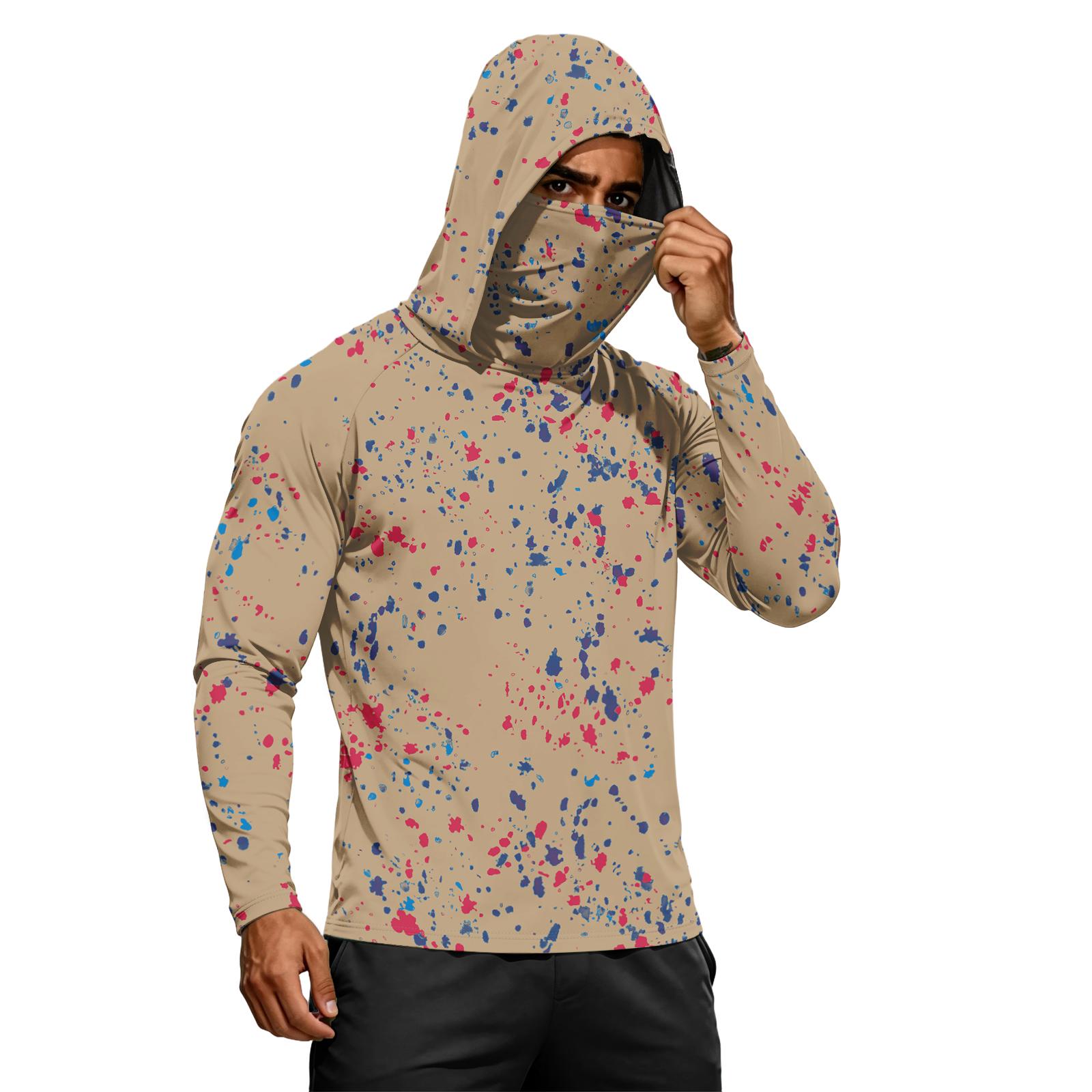 

Men s Athletic Hoodies and Long Sleeve Fishing Shirts for Men Sun Fishing Hoodie with Face for Outdoor Activities M