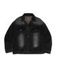 Otherfits Black Washed Denim Trucker Jacket (Black)