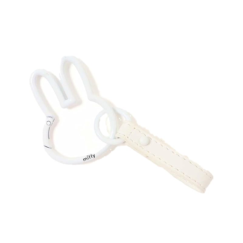 

miffy carabiner smart key ring (white)