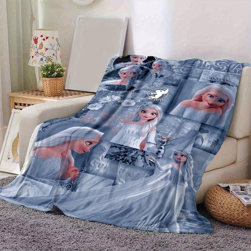 1pc, Elsa Frozen Queen Elsa Blanket Home Decor, Couch Throw, Outdoor Blanket, Gift for Friends, Flannel Blanket, Suitable for Bedroom