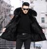 NOLCCTN Mod Brushed Cold Weather Jacket for Autumn and Solid Plus Warm and Military Outdoor Men's Coat, Padded, Fleece-Lined, Fur, Winter, Color,