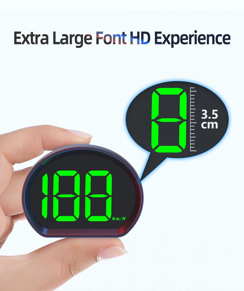2inch LED GPS Heads Up Display KM/H Universal System Speedometer Big Fonts Digital Electronic Dashboard Automotive Accessories