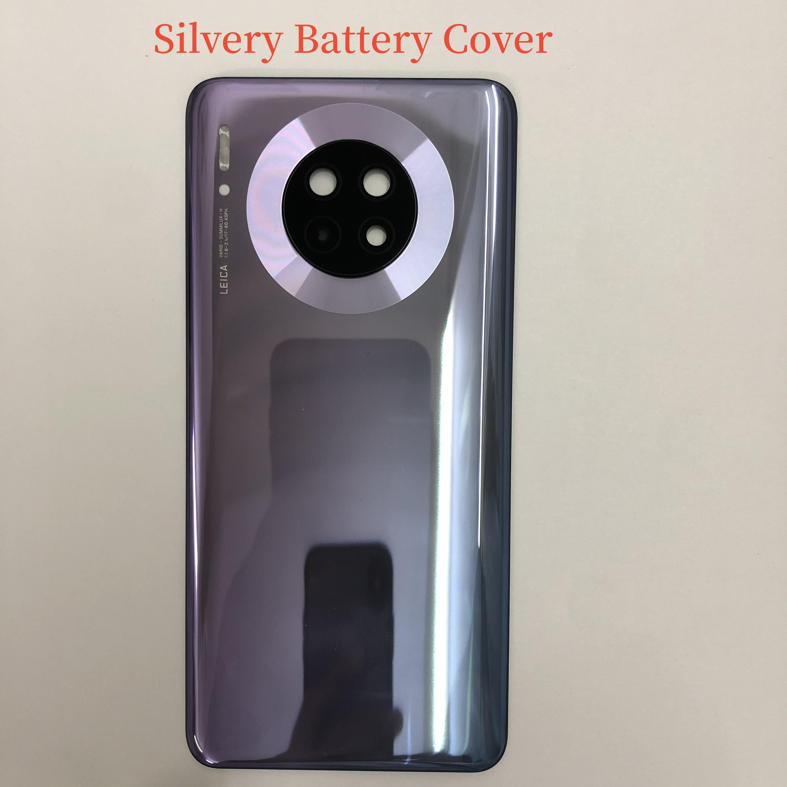 

Оригинал для Huawei Mate 30, стеклянная задняя крышка для аккумулятора, рамка объектива камеры, корпус задней двери для Huawei Mate 30, аккумулятор Silvery With Lens