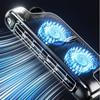 Car Headrest Cooling Air Fan USB Powered Creative Car Seat Fan Low Noise Back Seat Cooler Auto Accessories