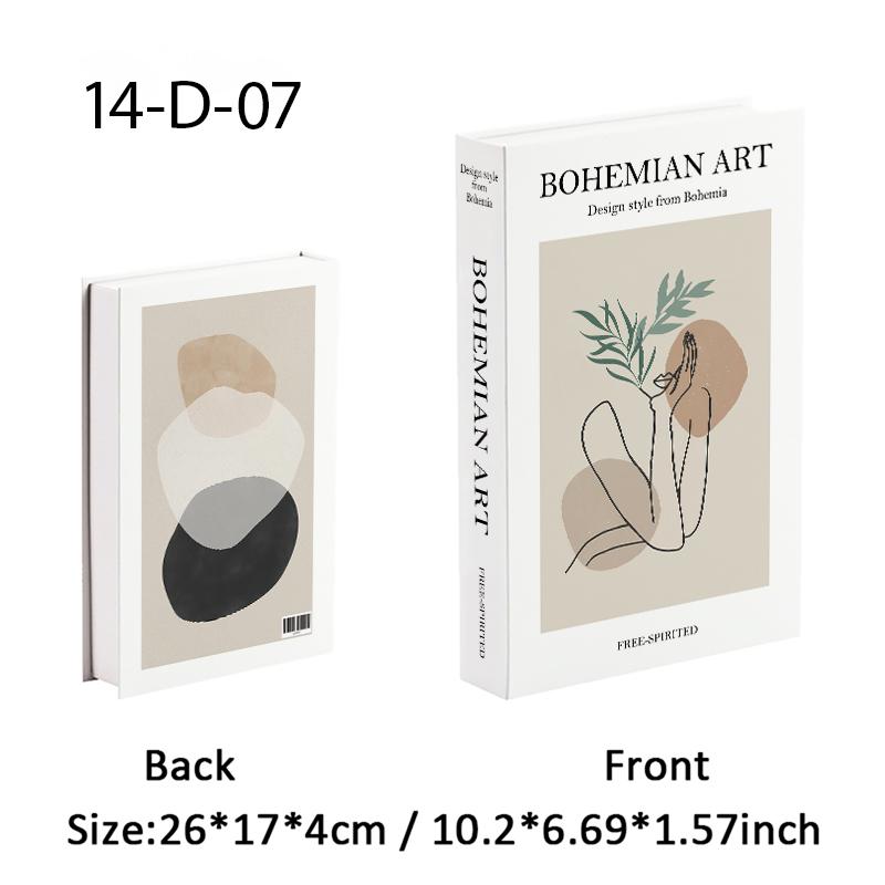 Bauhaus Decorative Books Open Luxury Fake Book Storage Box Home Decor Matisse Boho Monet Coffee Table Shelf Interior Decoration