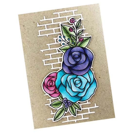 Mřížky na pozadí karty Scrapbooking Vyřezávací matrice Embossovací šablona Album Dekor