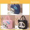 Adorable Portable Bento Bag With Aluminum Foil Insulation For Lunch Cartoon Design