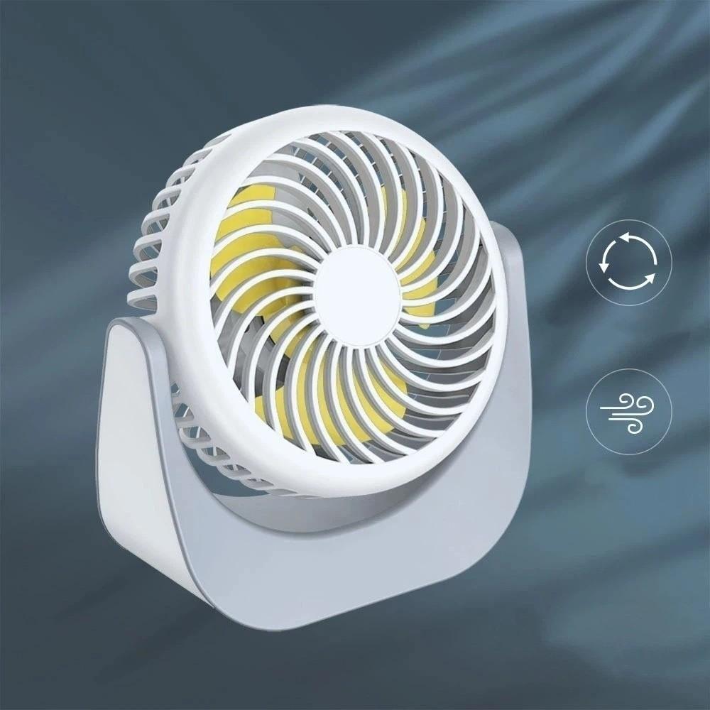 Air Turbo Tech Mini Portable Desk Fan Energy-Saving USB Rechargeable Fan Outdoor