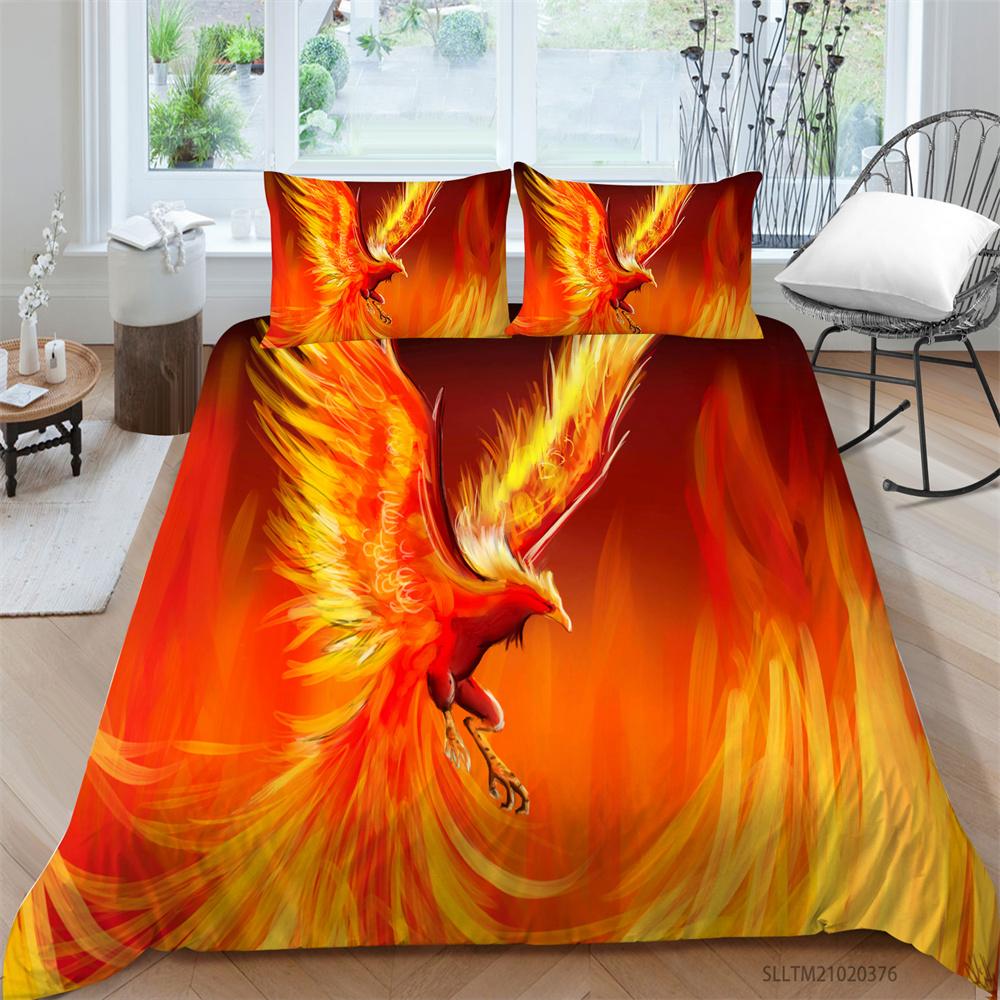 Bedding Set 3D Birds Home Bed Cover Homes Bedclothes Textiles Cool Children Boys Single Double King Size Bedding Cover