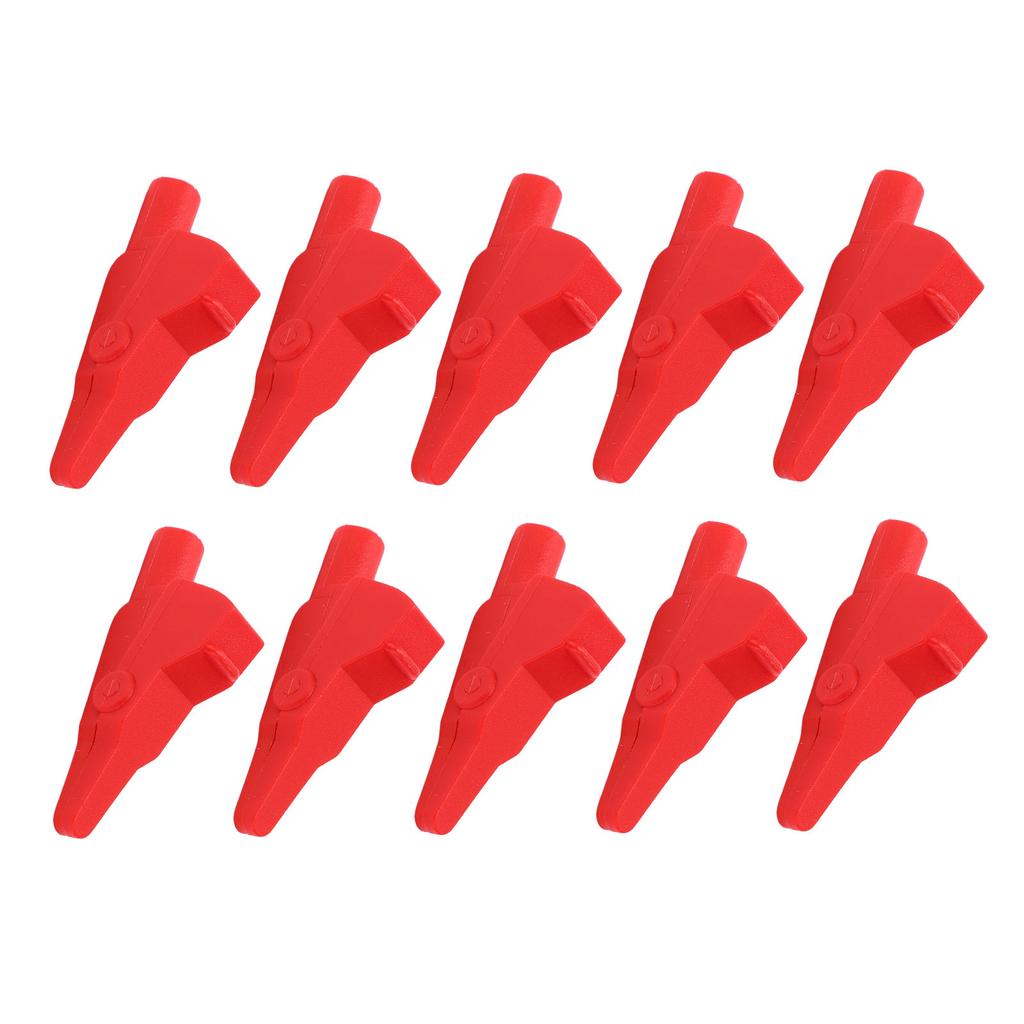 10Pcs J.60032 Banana Test Clip   Enclosed Electrical Test Clips with 4mm   for Electronic Instruments