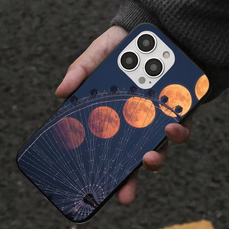 Moon Phone Case For Iphone 7 8 Plus X Xr Xs 11 12 13 Se2020 Mini Mobile Iphones 14 Pro Max Case