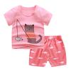 Toddler Baby Boys Girls Short Sleeve Cartoon T-Shirt+Shorts Outfits Set 0-3Y