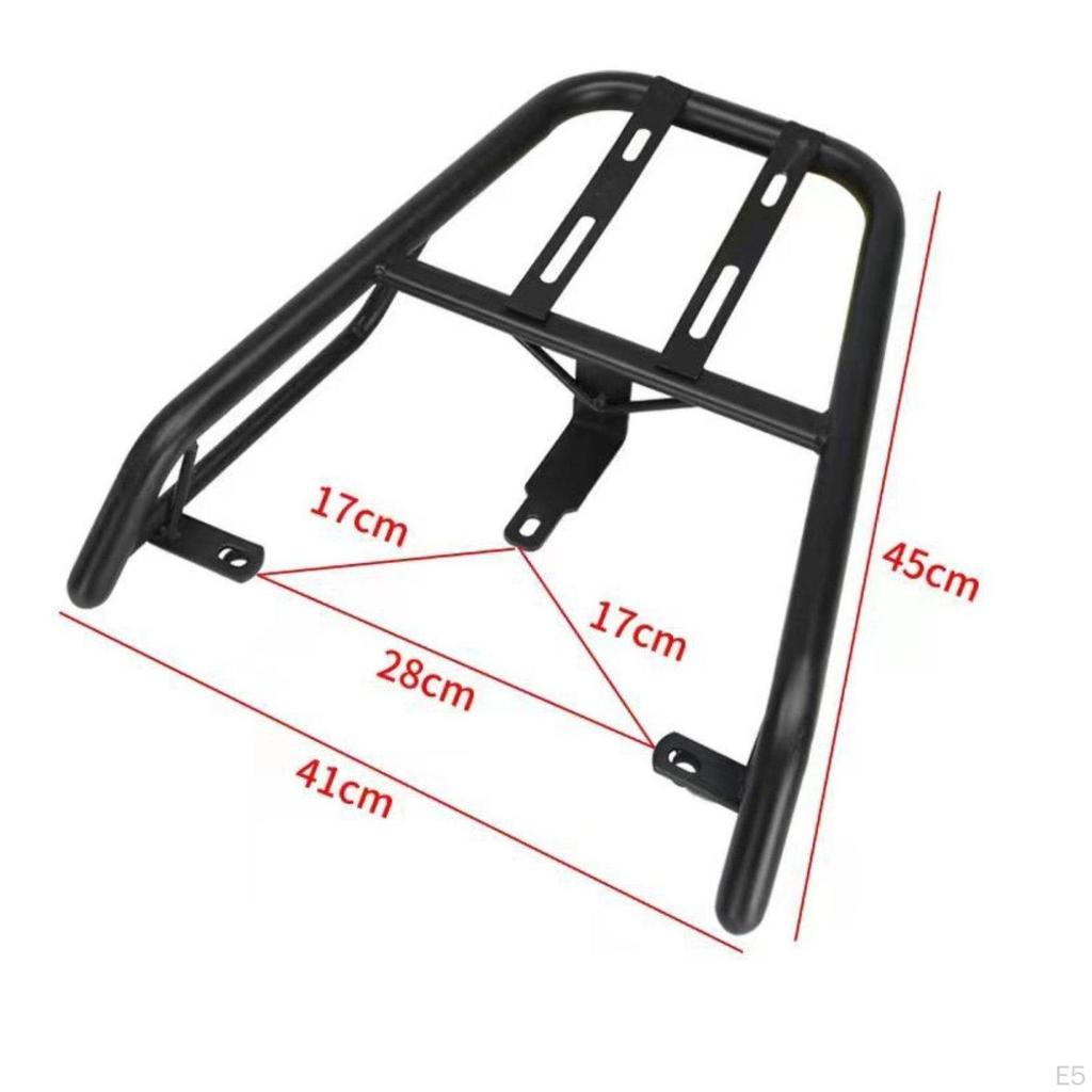 Motorcycle Rear Luggage Rack Durable Steel Carrier Suitcase Holder for Spectral
