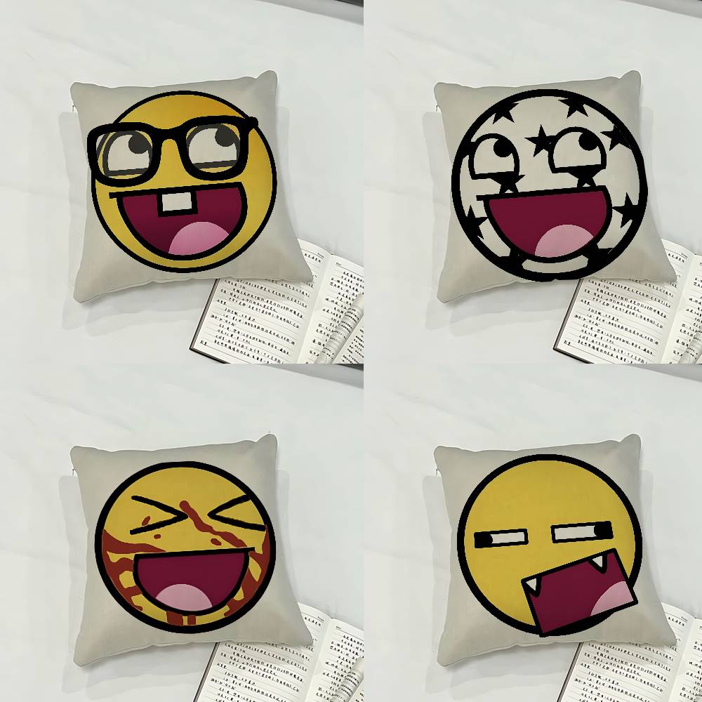 Funny EEpic Face Case Plush Fabric Soft Pillowcase Double Sided Print Cushion Cover Household Gifts
