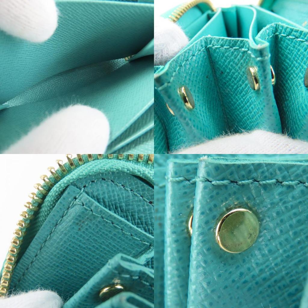 Used LOUIS VUITTON Card Case Mule cult M60910 Monogram Tyu Luco Words Blue Accessory