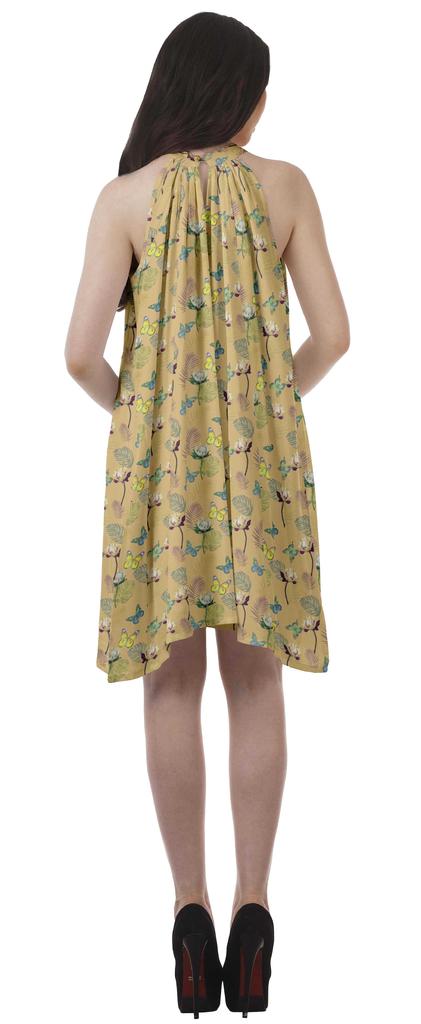 Moomaya Sukienki halter z nadrukiem Kobiety Wysoki dekolt Bez rękawów Tunika Kobiety