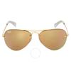Ray Ban Copper Mirror Aviator Unisex Sunglasses Rb3449 001 2y 59