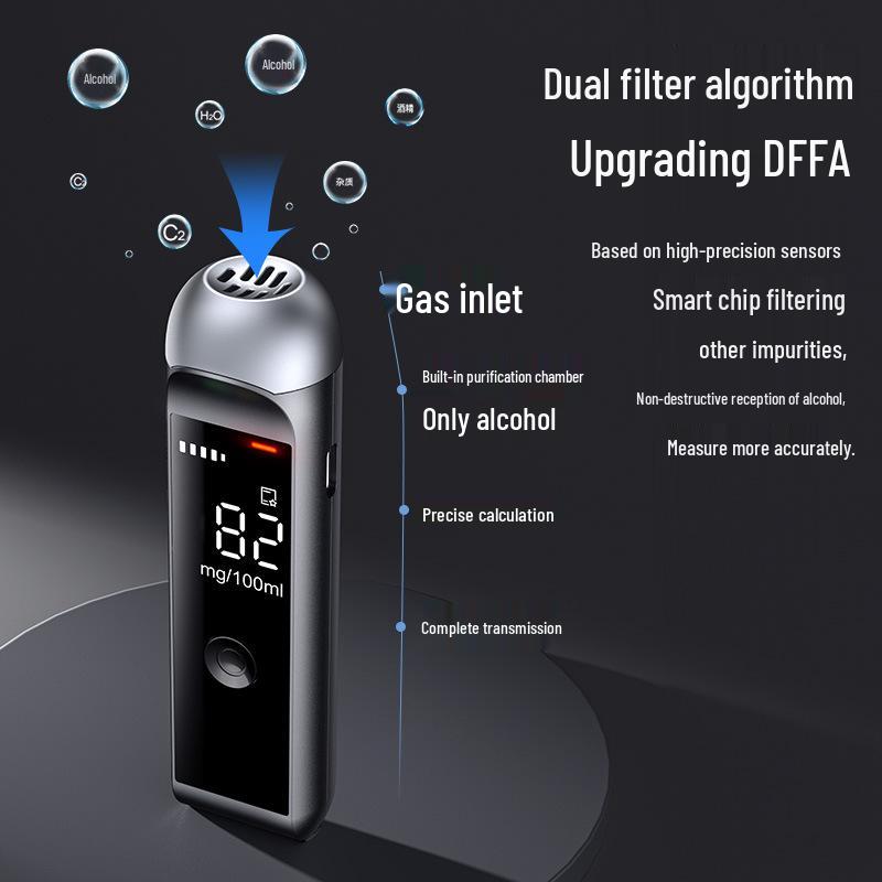 High-Precision Breathalyzer Alcohol Tester for Drunk Driving Detection