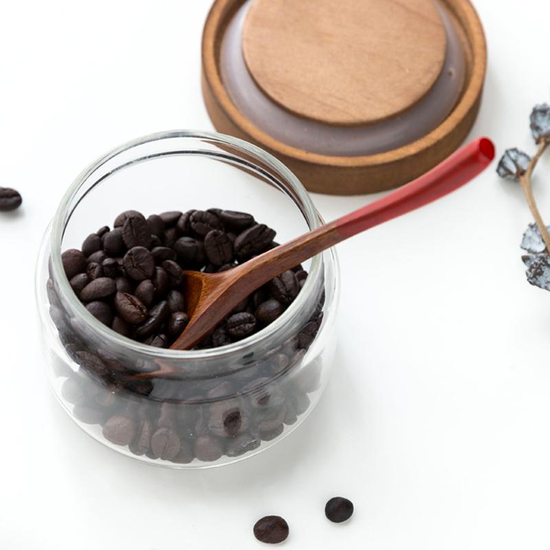 2 Buc Spatule de Lemn Lemn Natural Linguriță Lingură de Cafea Lingură Mică de Lemn pentru Orez Supă Desert pentru Copii Linguri pentru Cuplu Cadou Veselă