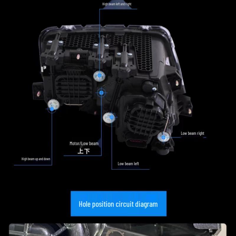 Ultra-Bright LED Headlight Assembly for 2019 Ouman GTL Model