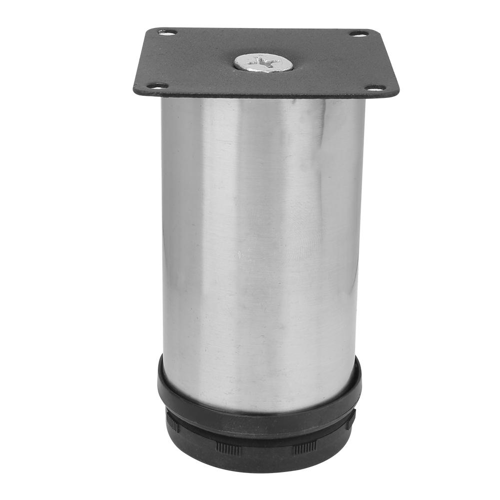4 ks pokovování z nerezové oceli Nastavitelné kulaté nábytkové nohy 50 x 100 mm pro pohovku na čajový stolek