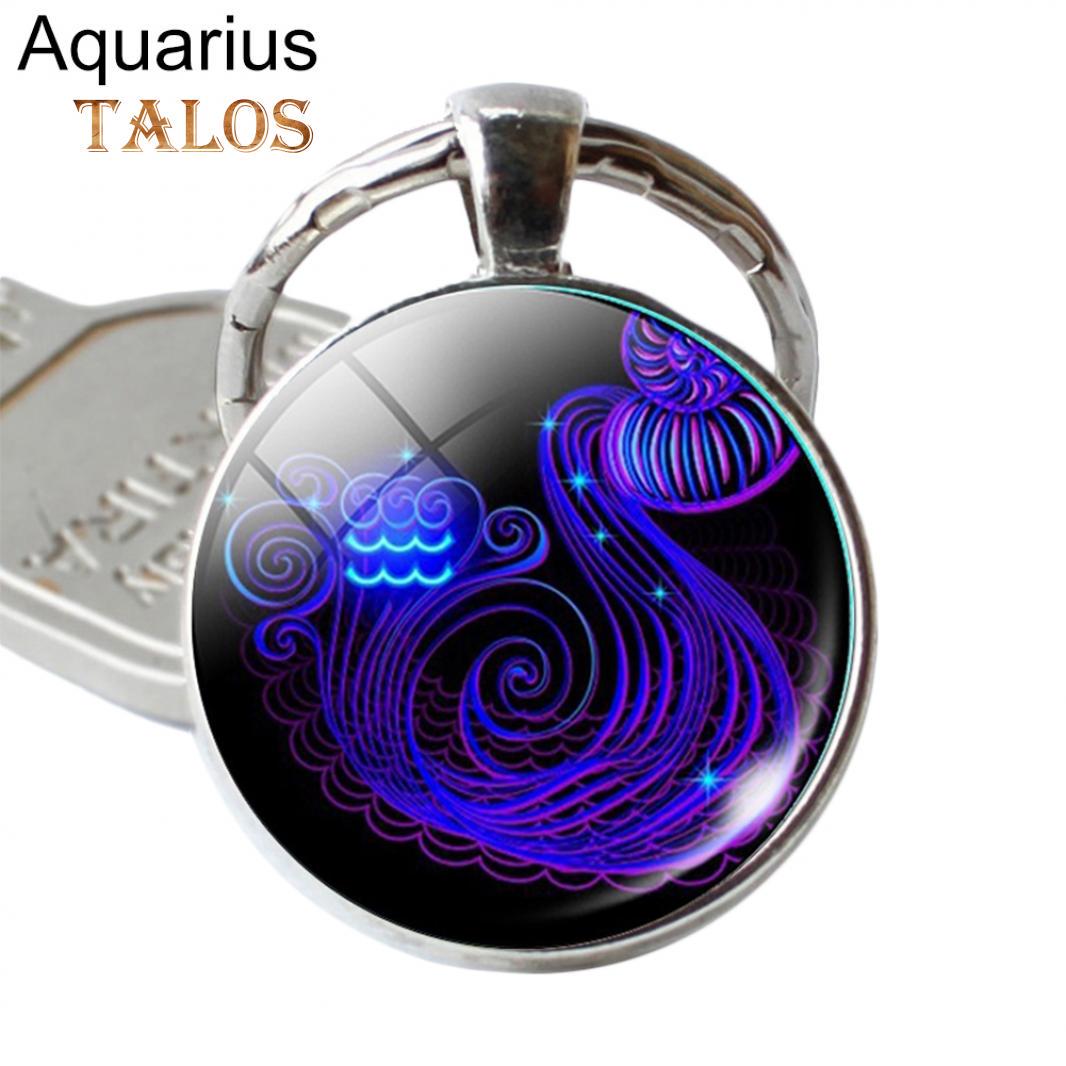 

Брелки для ключей с изображением знаков зодиака one size синий