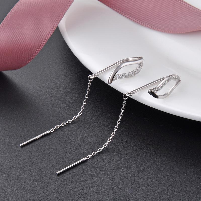 Lindon 925 sterling silver örhängen Drop örhängen för kvinnor Bröllopsfest presenter