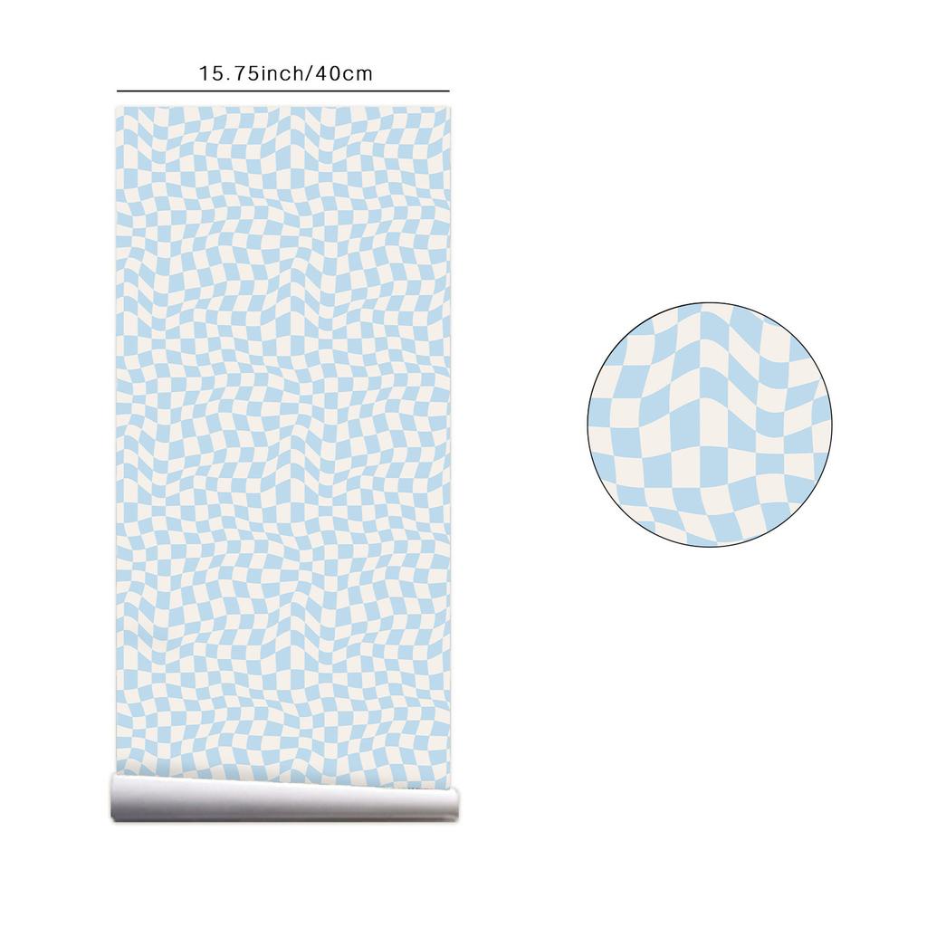 Karierte, selbstklebende Tapete zum Abziehen und Aufkleben, Heimdekoration, Schwarz-Weiß-Tapete, Schrank-, Regal- und Schubladeneinlagen