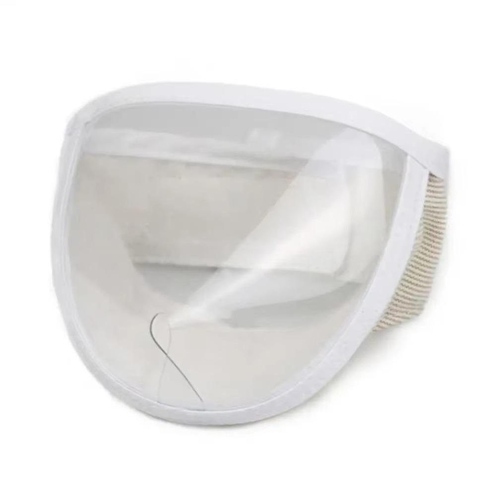 

Transparent Kitten Grooming Muzzle Anti-Scratch Cat Mouth Cover Cat Face Mask Nail Trimming S білий