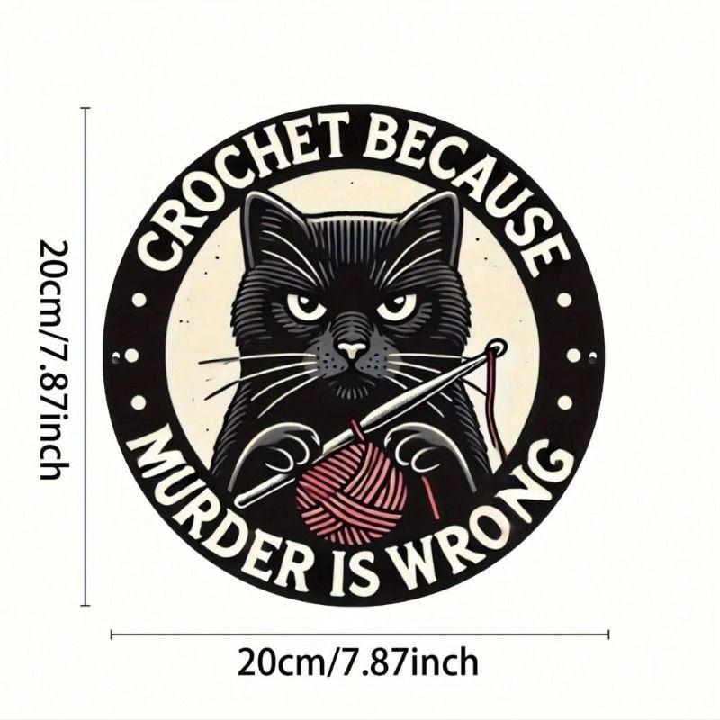 Decorative Metal Tin Sign Wall Art Home Decor 20x20 Cm