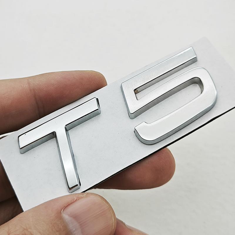 3D Metal Car Badge Logo T5 T6 AWD Rear Trunk Emblem Decals For Volvo S40 S60 S80 V60 V70 V90 XC40 XC60 XC90 Exterior Accessories