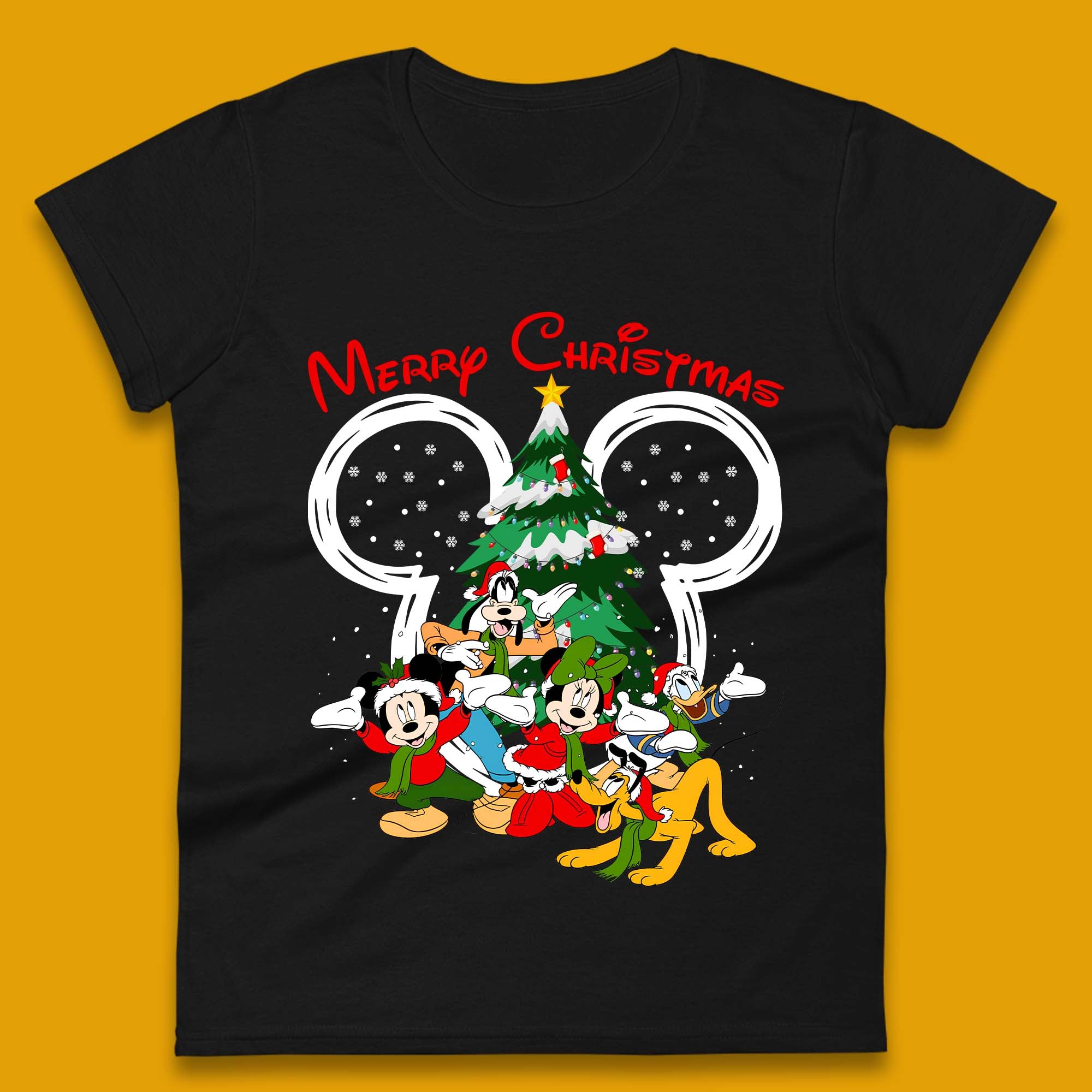 

Mickey Mouse & Friends Christmas Womens T-Shirt Mens Tops Tees Unisex 2XL