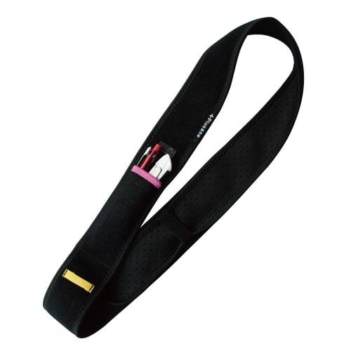 

Plusone SP-65 Workwear LikeX Shoulder Band with Pen Holder, Pen Holder, Velcro Cutter Storage, and Stain Prevention for White Coats and Shirts (Black)