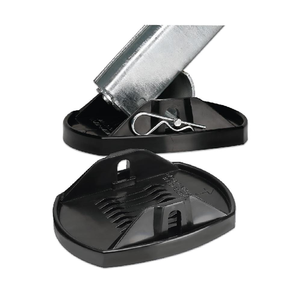 4PCS SET Generic RV Trailer Jack Pads Easy Installation Leveller Wheel Foot Leg Support Universal Wheel Foot Leg Support Adapter