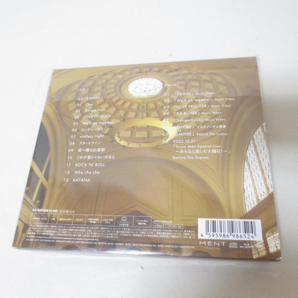 [USED] Snow Man RAYS First Edition A CD Blu-ray W850