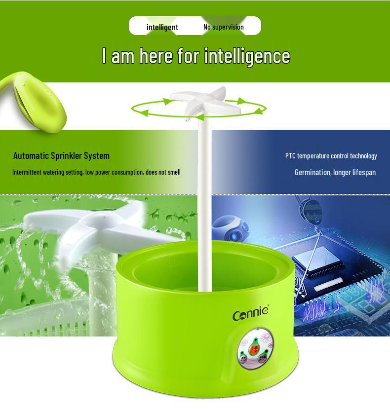 Smart Household Bean Sprout Machine: Large Capacity Self-Growing Bucket for Mung and Vegetable Sprouts
