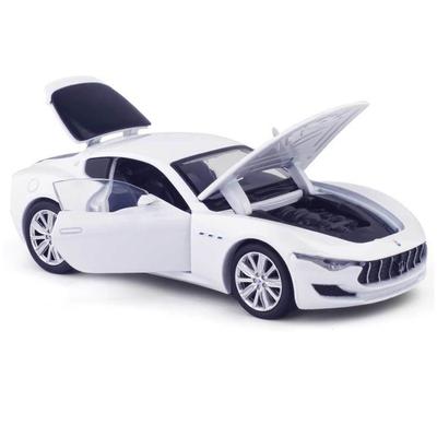 1/32 Scale Alfieri Coupe Diecast Car Model Toy, Pull Back Toy Vehicle with Sound and Light for Kids Toddler Boys Girls Gift Collection