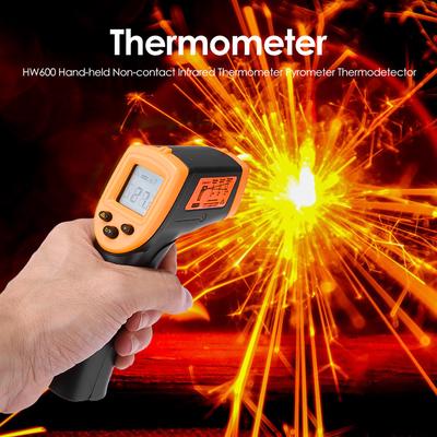 HW600 Infrarot-Thermometer (nicht für Menschen), berührungsloses digitales IR-Industrie-Thermometer, Laser-Pyrometer-Thermometer