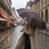 U-Shaped Handle Folding Umbrella 8-Rib Manual Travel Rain Umbrella UV Protection Umbrella  Outdoor